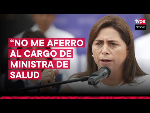 Rosa Gutiérrez: No me aferro al cargo de ministra de Salud