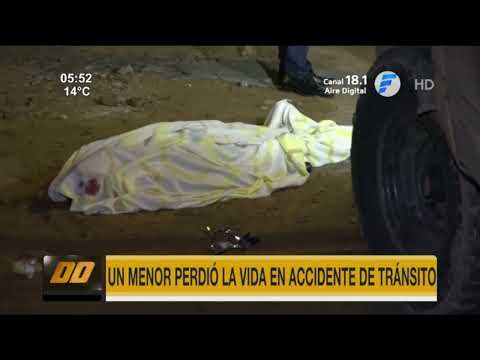 Menor muere en accidente de tránsito en Luque