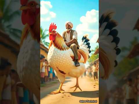 Giant Murgi vs Brave Kisan 🐓 | Golden Egg Funny Village Story | Hindi Comedy Short #ai