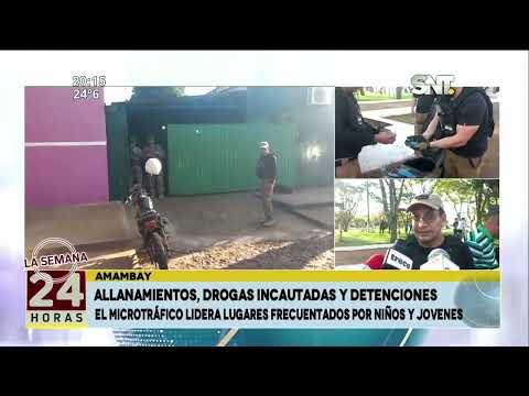 Allanamientos, drogas incautadas y detenciones en Pedro Juan Caballero