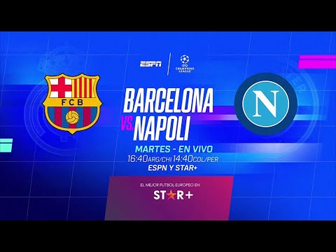Barcelona VS. Napoli - UEFA Champions League 2023/2024 - Octavos de Final VUELTA - ESPN PROMO