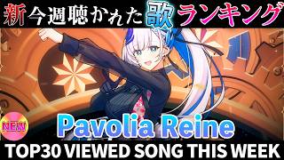 【reine】ホロライブ歌ってみた週間ランキング  viewed cover song  week 2026/2/27～3/6【1年期間/1