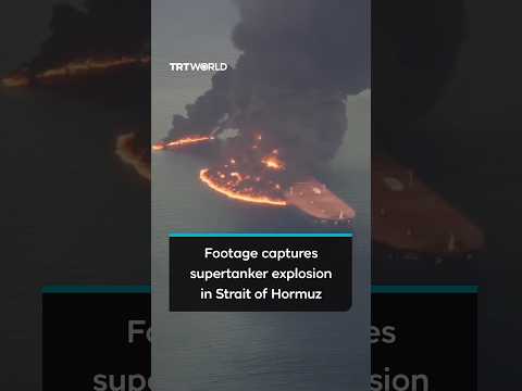 Supertanker struck naval <strong>mine</strong> while leaving Strait of Hormuz