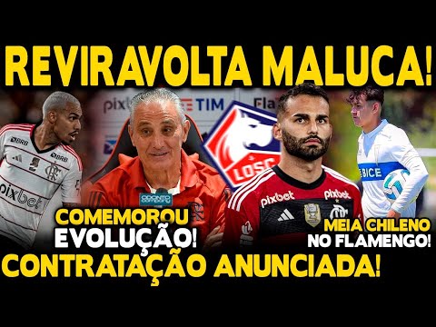 REVIRAVOLTA MALUCA! SAÍDA CONFIRMADA! CONTRATAÇÃO ANUNCIADA! MEIA CHILENO NO FLA! TITE ELOGIOU...