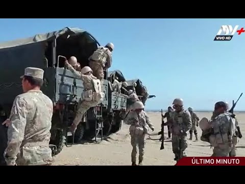 Militares llegan a la frontera de Perú y Chile tras la declaratoria de Estado de Emergencia