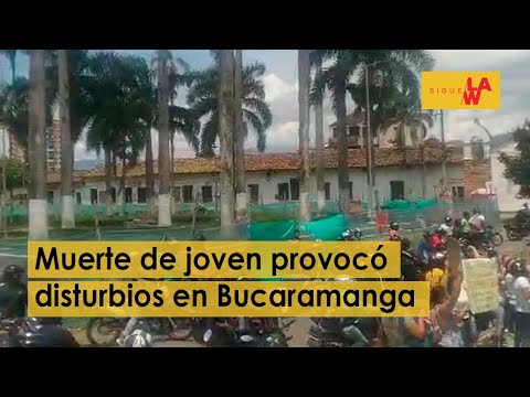 Disturbios en Bucaramanga: muerte de joven provocó bloqueos y ataques