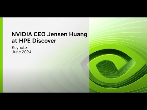 NVIDIA CEO Jensen Huang at HPE Discover 2024