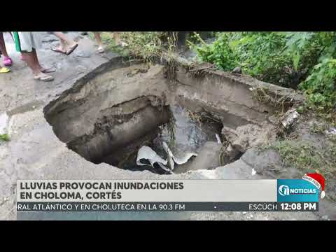 ON MERIDIANO l Fuertes lluvias provocan inundaciones en Choloma, Cortés