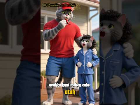 Ayah kucing suka makan cabe #shortvideo #comedy #kucinglucu #lucu