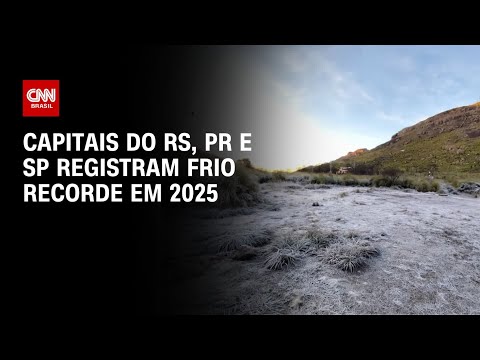 ​Temperaturas ficam abaixo de zero em boa parte do Brasil | CNN PRIME TIME