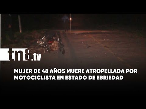 Mujer fallece, tras ser atropellada por un motociclista en la Isla de Ometepe