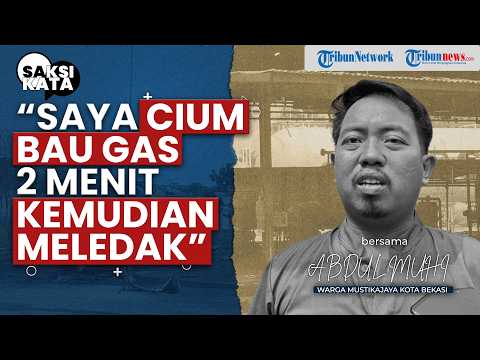 Detik-detik Ledakan SPBE Mustikajaya! Warga Lari Panik saat Gas Jadi Kabut