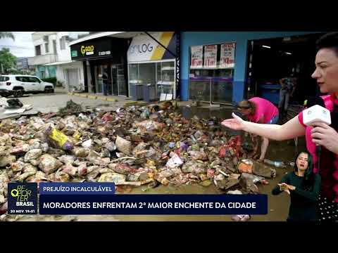 Rio do Sul (SC) enfrenta a segunda maior enchente da cidade