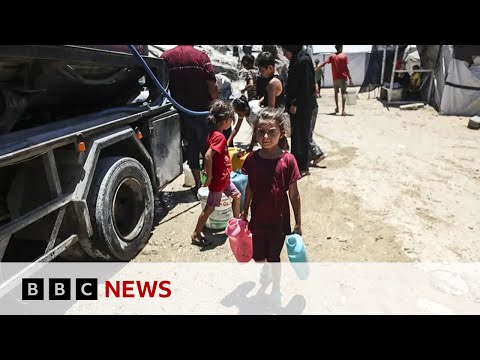 Israeli defence minister plans to move Gaza's population to camp in Rafah | BBC News