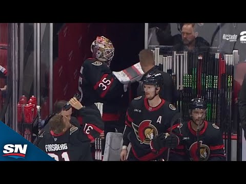 Senators Linus Ullmark Chased After Allowing Four First-Period Goals