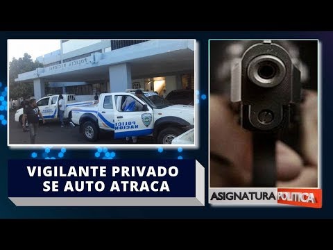 Vigilante privado Supuestamente se auto Atraco? en Santiago
