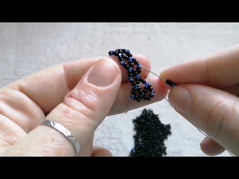 как сплести сетку для бисерного меха. Браслет для дочки