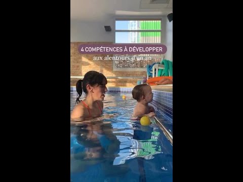 Bébés nageurs Quelles sont les 4 compétences clés ? #shorts
