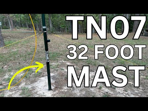 TN07 32 Foot Lightweight Portable Antenna Mast