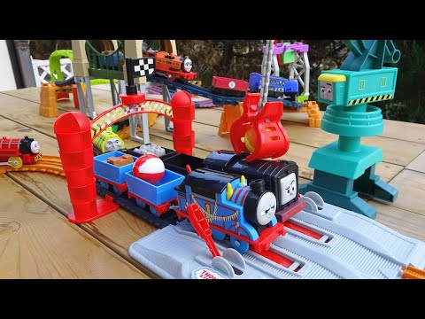Trackmaster Thomas ☆ Diesel Raceway Train Cranky & 2 Bridge Course