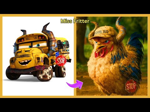 HOW CARS 3 MOVIE CHARACTERS LOOK AS CHICKEN! | McQueen