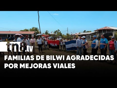 Familias de Bilwi agradecidas por mejoras viales en Barrio Rosario Murillo