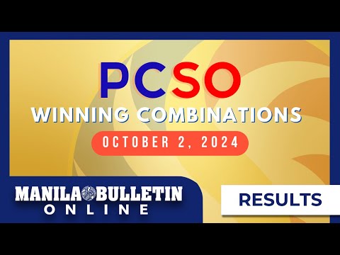 Lotto Draw Results, October 2, 2024 | Grand Lotto 6/55, Mega Lotto 6/45, Lotto 6/42, 4D, 3D, 2D