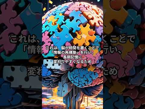 【覚えておきたい心理学】間隔効果#心理学#雑学