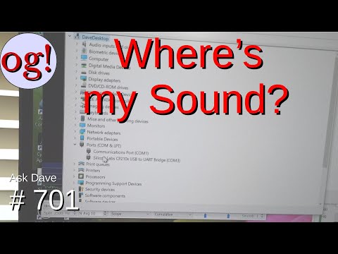 Where's my sound? (#701)