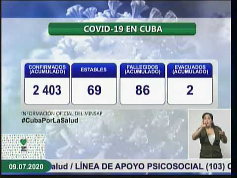 Conferencia de Prensa: Cuba frente a la COVID-19 (9 de julio de 2020)