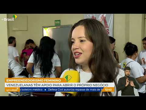 Venezuelanas recebem apoio para abrir o próprio negócio
