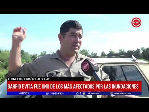 Gualeguay: Barrio Evita fue uno de los más afectados por las inundaciones