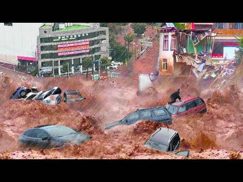 Japan NOW! Evacuation, Rivers Overflowed! Cars & Houses swept away! Flooding in Wajima, Ishikawa.