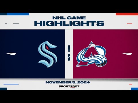 NHL Highlights | Kraken vs. Avalanche - November 5, 2024