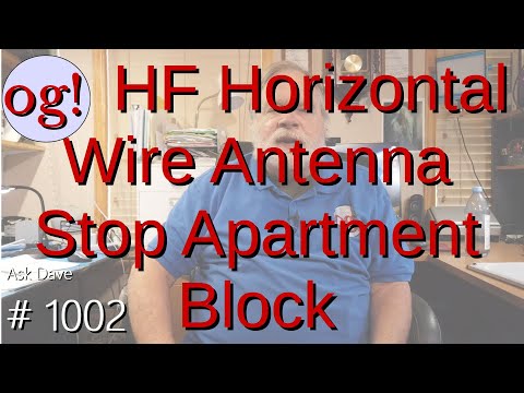 HF Horizontal Wire Antenna Stop Apartment Block (#1002)