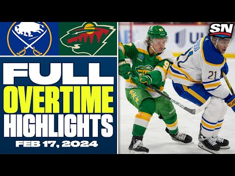 Buffalo Sabres at Minnesota Wild | FULL Overtime Highlights - February 17, 2024