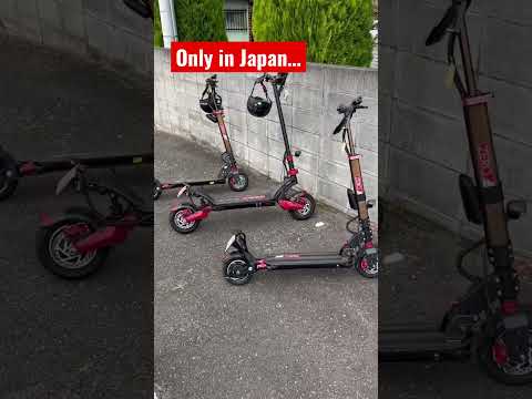 Only in Japan can you leave your scooter unattended unlocked for one hour.