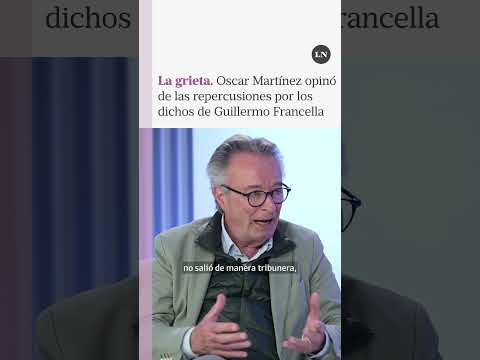 Oscar Martínez defendió a Francella y dio su opinión sobre la grieta