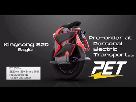 The New Kingsong S20 Eagle Electric Unicycle - Coming to PET soon!