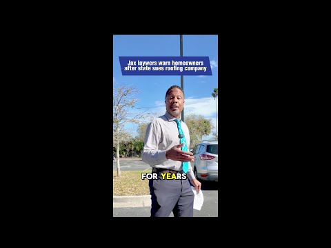 Jacksonville lawyers warn homeowners after state sues roofing company