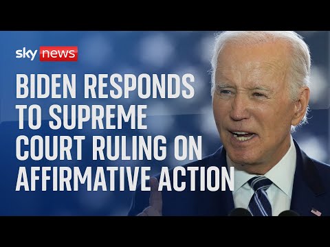 Watch live: US President Joe Biden responds to Supreme Court decision on affirmative action