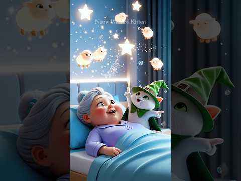 How a Wizard Kitten and Sparkly Sheep Help Grandma Sleep Tight #shorts #cats #kittens #cute #cartoon