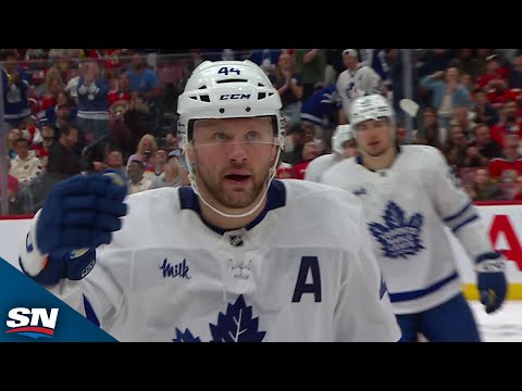 Maple Leafs Morgan Rielly Ricochets Puck Off A Couple Panthers For Wild Goal