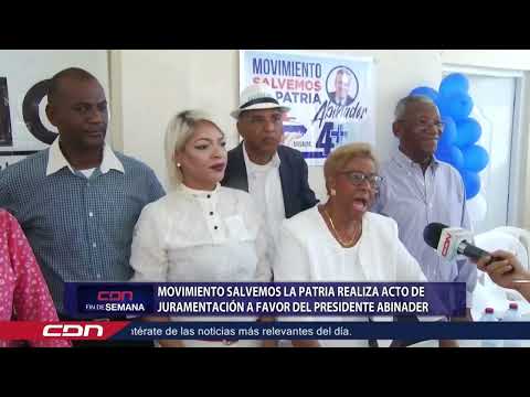 Movimiento salvemos la patria realiza acto de juramentación a favor del presidente Abinader