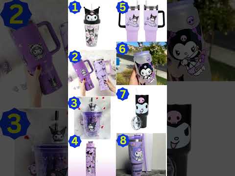 Kuromi Bottle #quiz #sanrio #kuromi #wouldyourather #games #bottle #tumbler #aesthetic #drink #fypシ