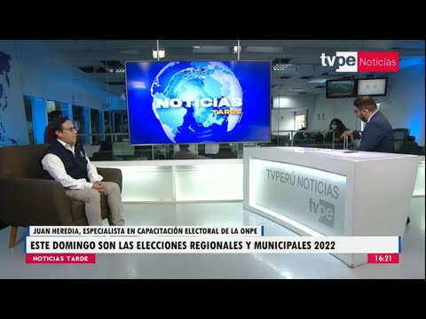 Noticias Tarde | Juan Heredia, especialista en capacitación electoral de la ONPE