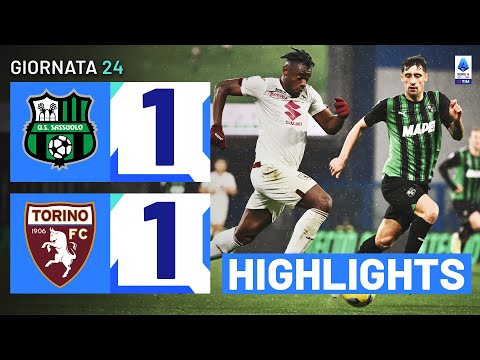 SASSUOLO-TORINO 1-1 | HIGHLIGHTS | 24ª GIORNATA | SERIE A TIM 2023/24