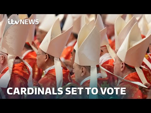 Cardinals gather at the Vatican ahead of vote for new pope - follow live on ITV News