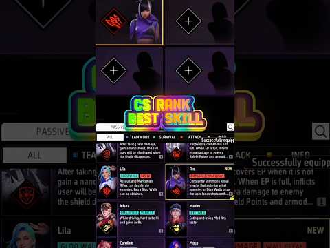 CS rank NEW Combination 2025 | Best Character Combination in Free Fire | Best Character combination