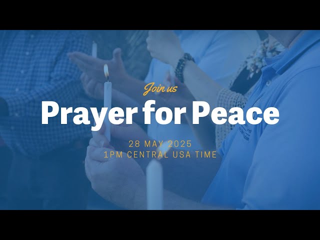 ☮️ Prayer for Peace - Every Wednesday! 
🕐 1:00 p.m. Central USA Time

Join us as we unite in prayer for a peaceful world:
📍 In Person: Community of Christ Temple (1001 W. Walnut St., Independence, MO 64050 USA)
🔗 Online: YouTube (https://www.youtube.com/@CofChrist/streams) or Facebook (https://www.facebook.com/CofChrist)